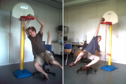 Drehstuhlbasketball